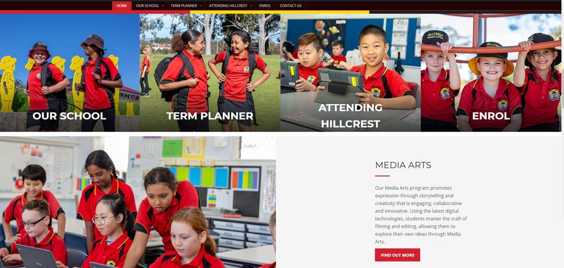 hillcrest primary school website