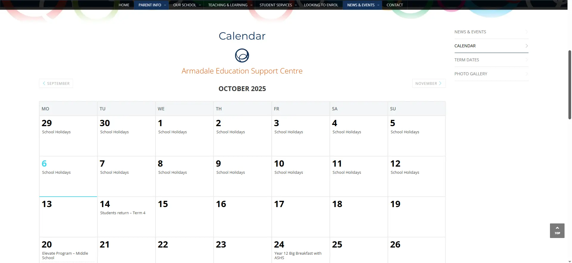 ARMADALE EDUCATION SUPPORT CENTRE WEBSITE